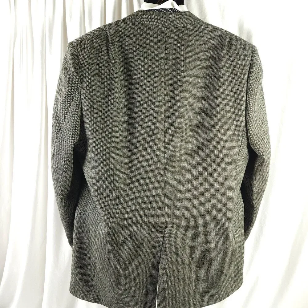 Austin Reed Men's Gray Wool Sport Coat‎ Blazer Size 46L 2 Button